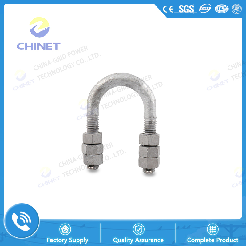 U Type Suspension Clamp Screw Clevis Fitting Substation Power Line Link Plate