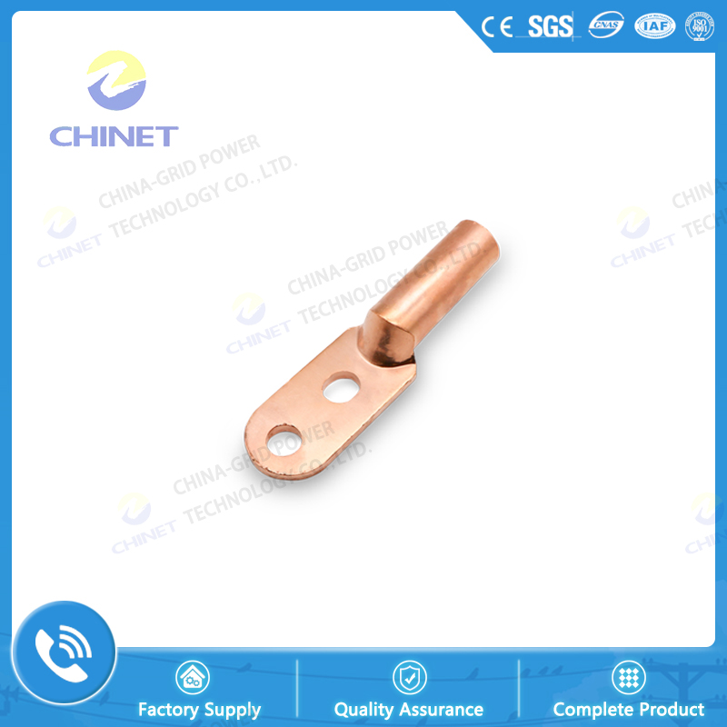 DT2 Type Double Holes Copper Connecting Terminal Electrical Cable Lugs